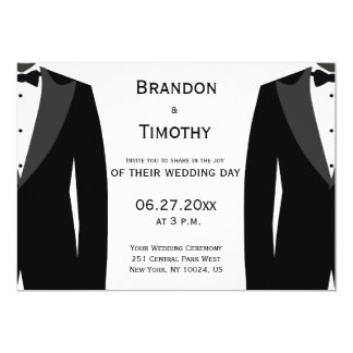 Gay Men Wedding Invitations 2