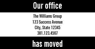 moving announcements business cards zazzle