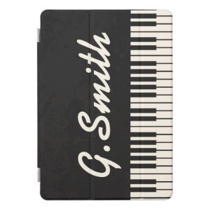 Custom Black and White Piano Keyboard. Add Name. iPad Pro Cover