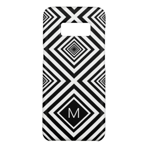 Custom Black And White Squares Mosaic Art Pattern Case_Mate Samsung Galaxy S8 Case