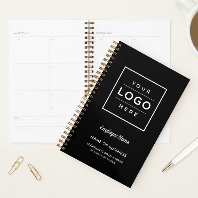 Custom Black Business Logo and Employee Name Planner (Creator Uploaded)