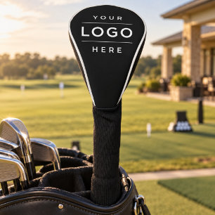 Custom Black Business Logo Branded Driver Golf Head Cover