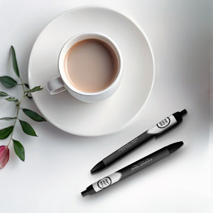 Custom Black Business Logo Branded Promotional Pen