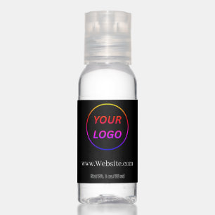 Custom Black Business Logo Promotional Hand Saniti Sanitizer
