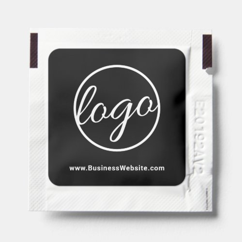 Custom Black Business Logo Promotional Hand Sanitizer Packet
