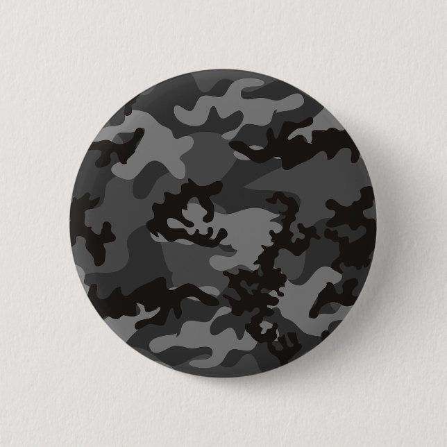 Custom Black Camo Button (Front)