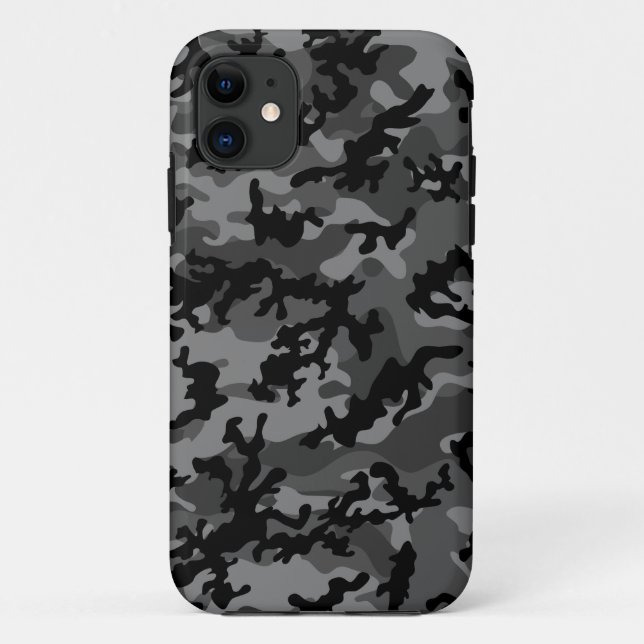 Custom Black Camo iPhone 5 Case-Mate Barely There Case-Mate iPhone Case (Back)