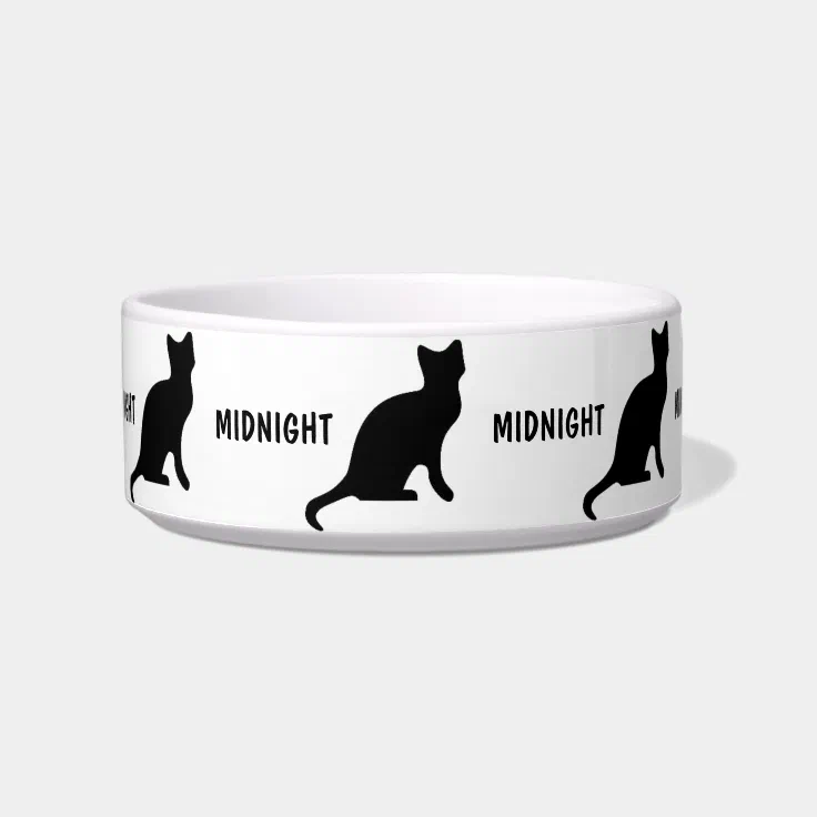 Custom Black Cat Bowl Zazzle