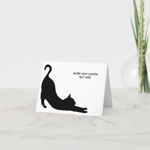 Custom Black Cat Card