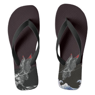 custom black chinel flip flops