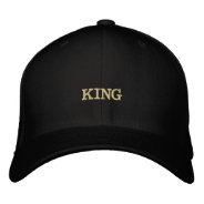 Custom Black Color Embroidered Hat Flexfit Wool at Zazzle