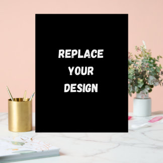 Custom Black Design Add Photo or Text Acrylic Sign