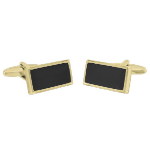  Custom Black Design Add Photo or Text  Cufflinks