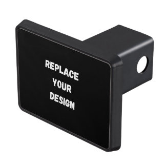 Custom Black Design Add Photo or Text Hitch Cover