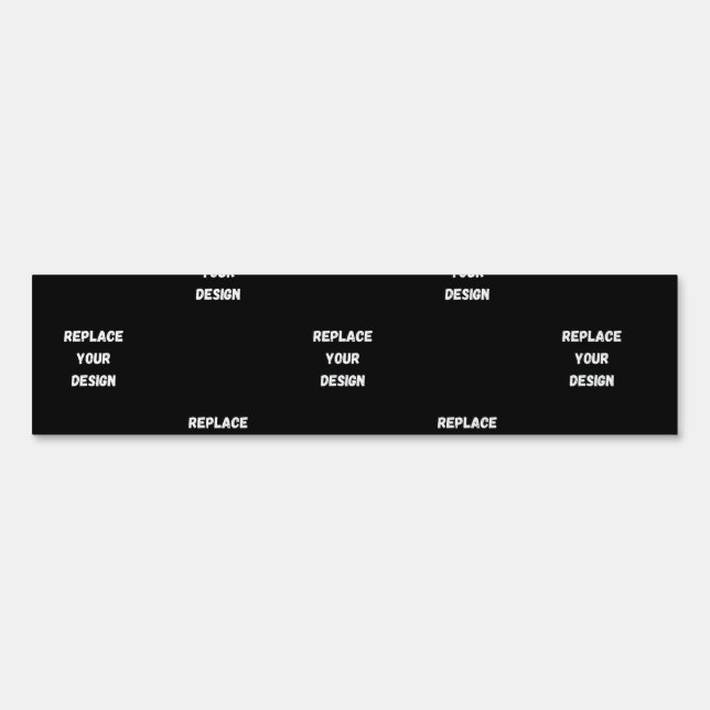 Custom Black Design Add Photo or Text Sign (Front)