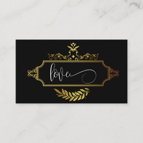 Custom Black Gold Indian Mandala RSVP Wedding  Enc Enclosure Card