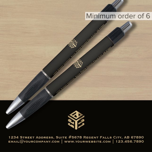 Custom Black Gold Logo Pen (Creator Uploaded)