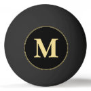 Custom Black Gold Monogrammed Table Tennis Beer Ping Pong Ball Custom Black Gold Monogrammed Table Tennis Beer Ping Pong Ball