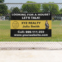 Custom Black Gold Real Estate Logo Promotional