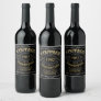 Custom Black gold Vintage Aged To Perfection Wine Label