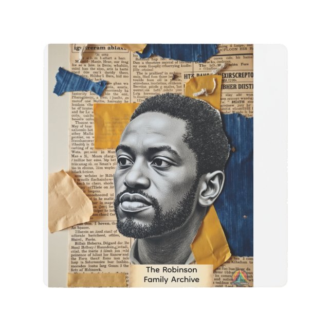 Custom Black History Centennial Collage Art (Front)