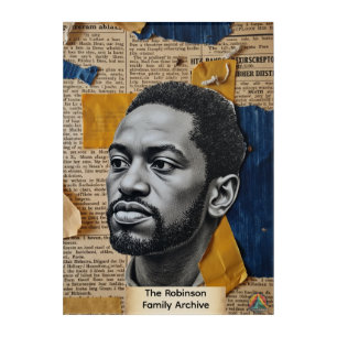 Custom Black History Centennial Collage Art