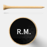 Custom Black Initials Personalized Golf Tees<br><div class="desc">Custom Black Initials Personalized Golf Tees. Upgrade your swing with style! These personalized golf tees feature your custom initials — the perfect gift for golfers of all levels. Whether you're hitting the fairway or commemorating a special day, these tees blend form and function. Ideal for birthdays or custom golf favors....</div>