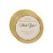 Custom Black, Ivory, and Gold Charger Plate Card