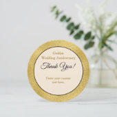 Custom Black, Ivory, and Gold Charger Plate Card (Standing Front)