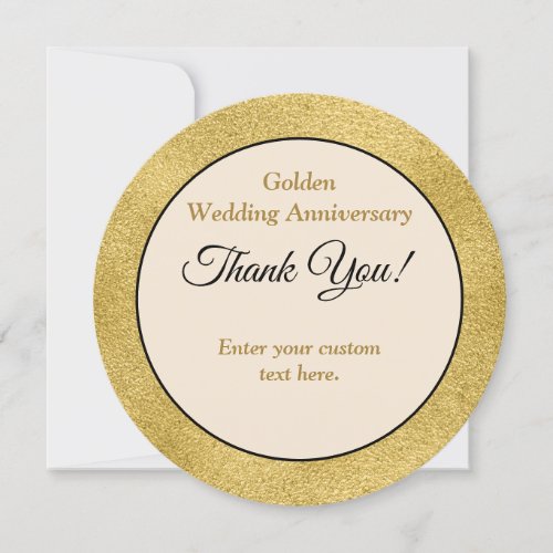 Custom Black Ivory and Gold Charger Plate Card