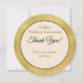 Custom Black, Ivory, and Gold Charger Plate Card