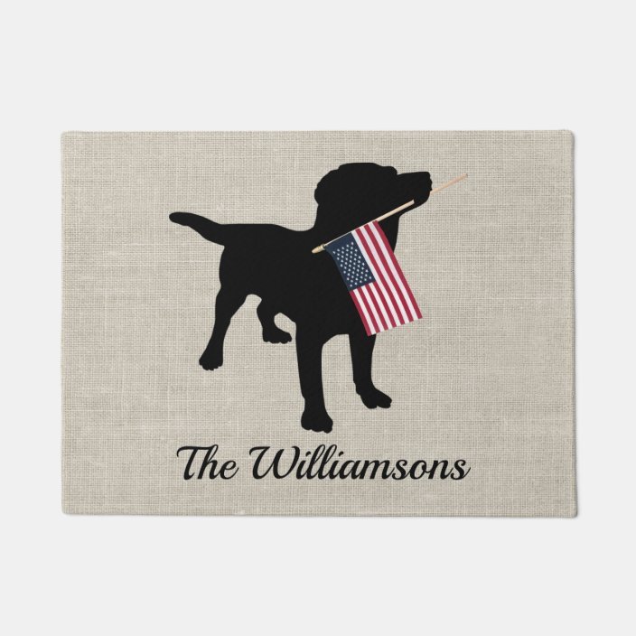 black lab doormat