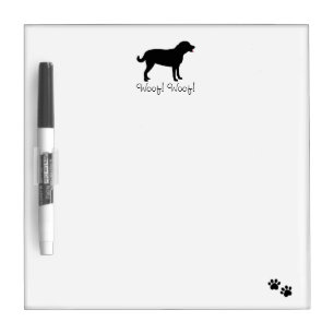 Custom Black Labrador Dry Erase Board