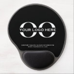 Custom Black Logo Mouse Pad<br><div class="desc">A simple custom black and white business template in a modern minimalist style that can be easily updated with your company logo and text. Designed with a horizontal logo banner image (2560 x 1440 px), you can customize by changing the text and image using the fields provided, or use the...</div>