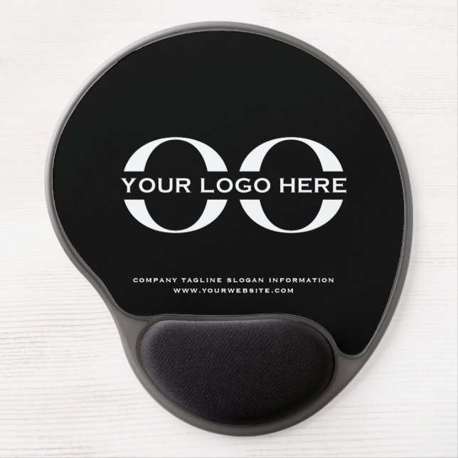 Custom Black Logo Mouse Pad (Front)