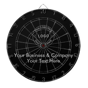 Custom Black Luxury Business Logo Template Dart Board