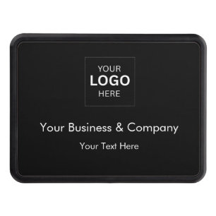 Custom Black Luxury Business Logo Template Hitch Cover
