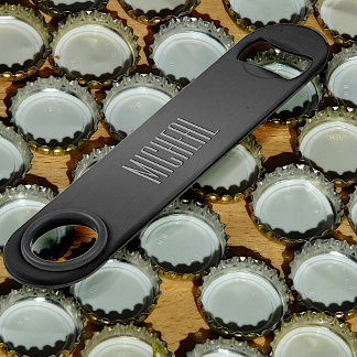 Custom Black Metallic Speed Bottle Opener