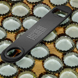Custom Black Metallic Speed Bottle Opener at Zazzle