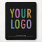 Custom Black Mouse Pad Business Logo Promotional