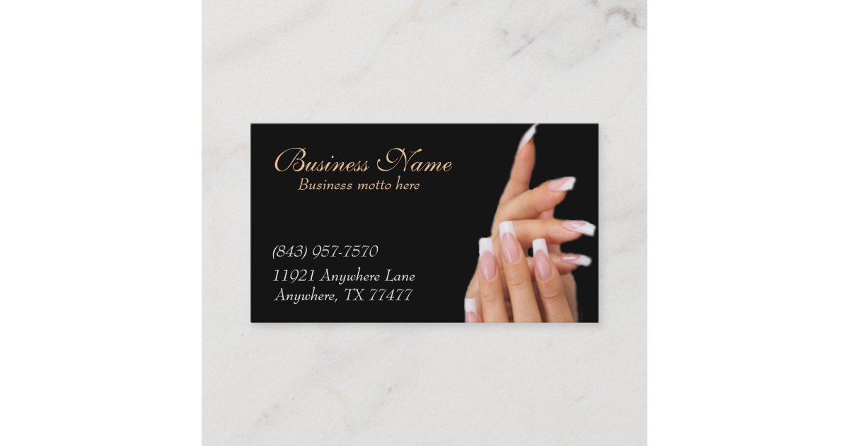 4. Nail Salon Business Cards - wide 8