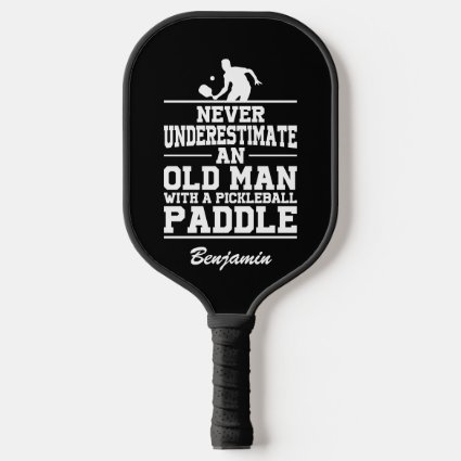 Custom Black Never Underestimate An Old Man With A