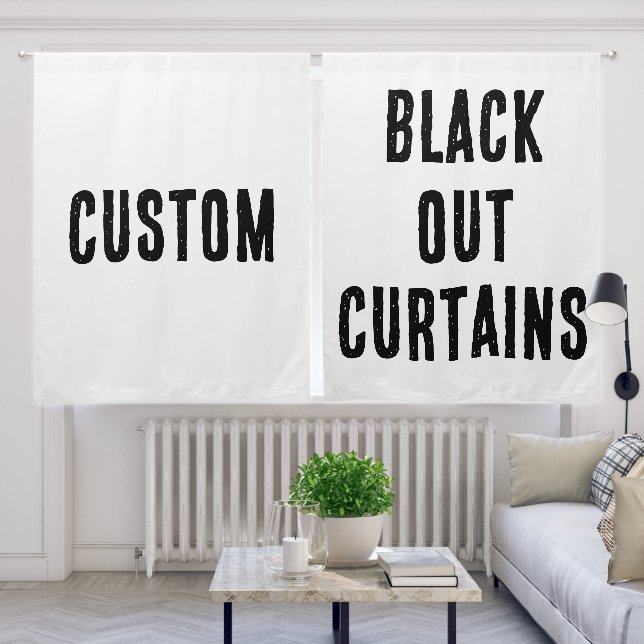 CUSTOM BLACK OUT CURTAINS (Living Room)