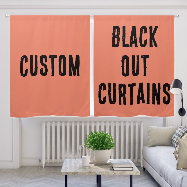 CUSTOM BLACK OUT CURTAINS (Living Room)