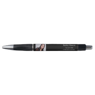 Custom Black Photo Name Ink Pen