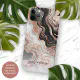 Custom Black Pink Rose Gold Marble Art Pattern Iphone Case | Zazzle