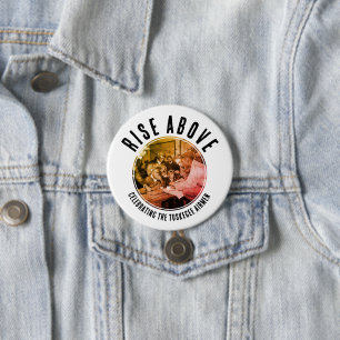 Custom Black Rise Above TUSKEGEE AIRMEN Button