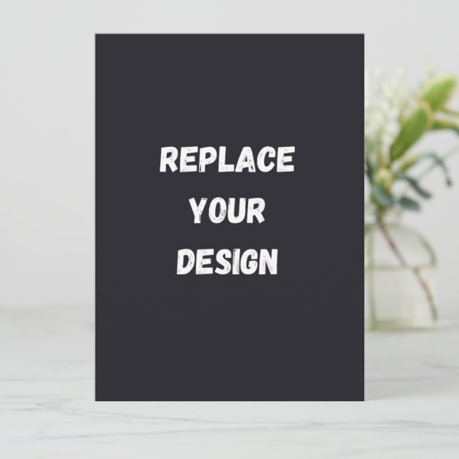 Custom black simple Design Add Photo or Text (Standing Front)