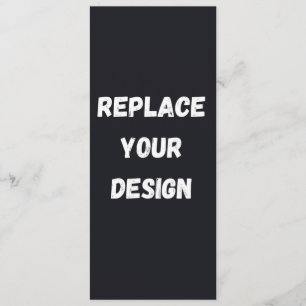 Custom black simple Design Add Photo or Text Advice Card