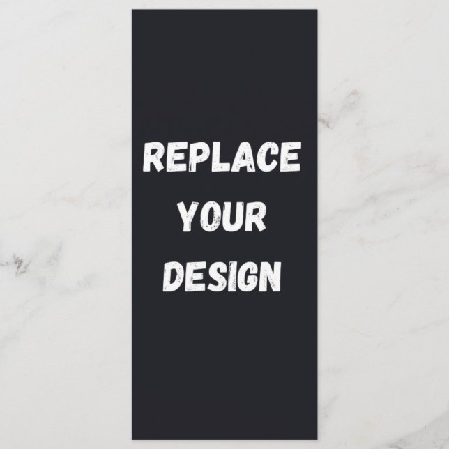 Custom black simple Design Add Photo or Text Advice Card (Front)